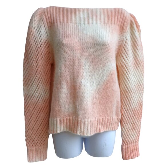 LoveShackFancy ALPaCa Blend Sweater Rosie Tie Dye Pastel Pink